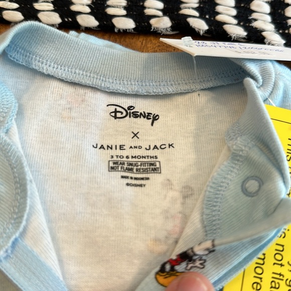 JANIE and JACK X Disney BABY GOOD NIGHT FOOTED PAJAMAS MICKEY MOUSE - Picture 6 of 11